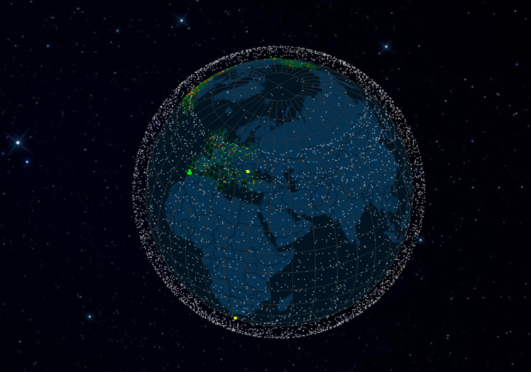 تعداد ماهواره های استارلینک و موقعیت آن‌ها در آسمان ایران